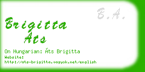 brigitta ats business card